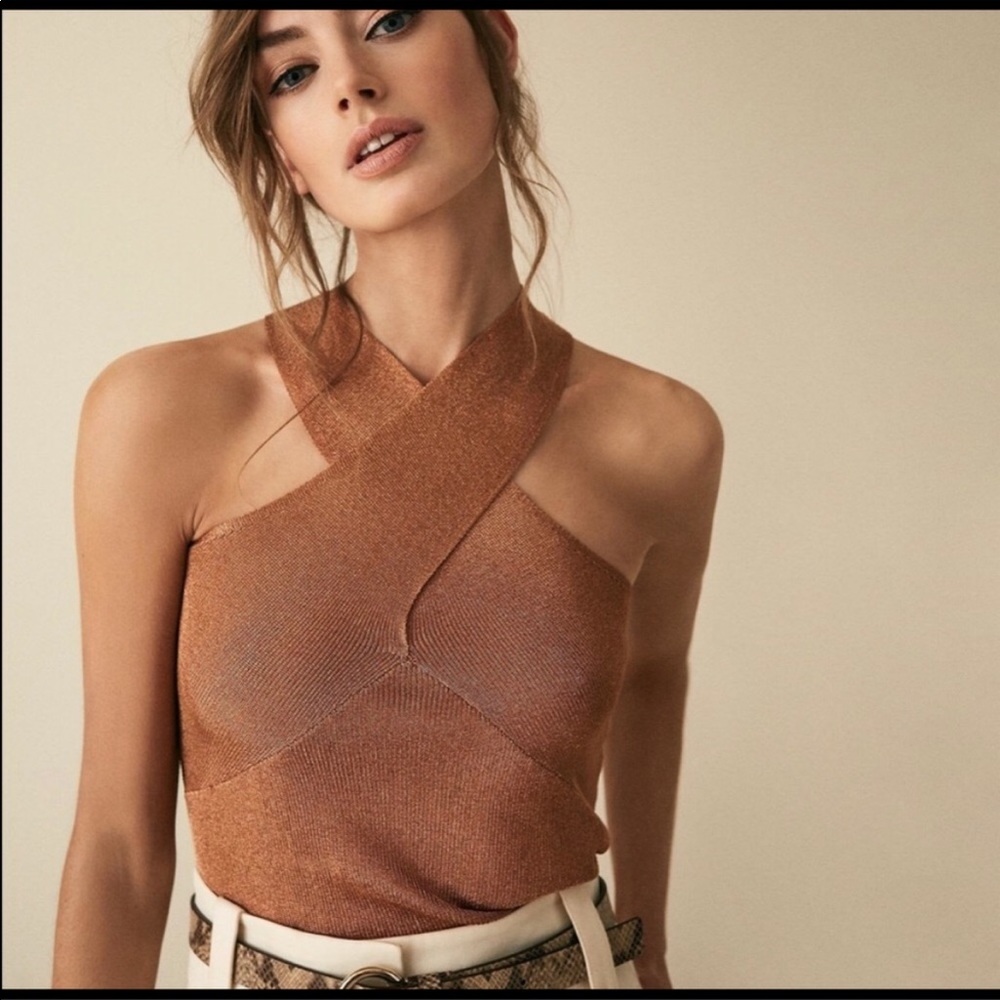 Reiss metallic top